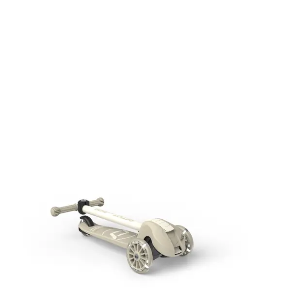 Trotineta copii pliabila, reglabila, roti luminoase, Highwaykick 3S Led Ash, 3+ ani, pana la 50 kg, Scoot & Ride [4]