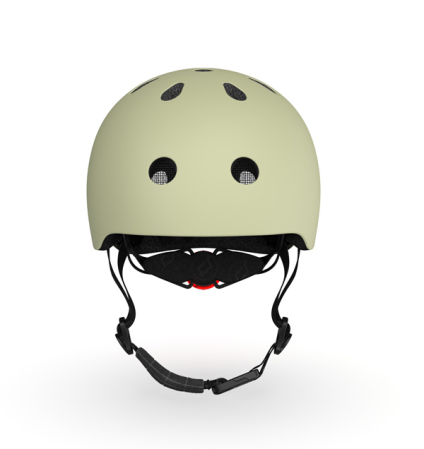 Casca de protectie pentru copii cu finisaj mat, sistem de reglare magnetic, Include lumină de siguranță LED și căptușeală moale din fleece pentru protecție suplimentară, S-M, 51-55 cm, 3 ani+, Olive [1]