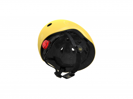 Casca de protectie pentru copii cu finisaj mat, sistem de reglare magnetic, Include lumină de siguranță LED și căptușeală moale din fleece pentru protecție suplimentară, S-M, 51-55 cm, 3 ani+,  Lemon, [7]