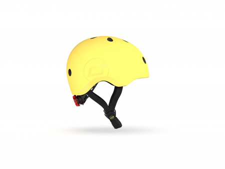 Casca de protectie pentru copii cu finisaj mat, sistem de reglare magnetic, Include lumină de siguranță LED și căptușeală moale din fleece pentru protecție suplimentară, S-M, 51-55 cm, 3 ani+,  Lemon, [1]