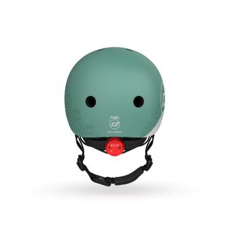 Casca de protectie pentru copii, sistem de reglare magnetic cu led, XXS-S, 45-51 cm, 1 an+, Forest Reflectorizant, Scoot & Ride [5]
