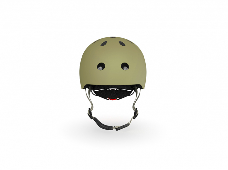 Casca de protectie pentru copii, sistem de reglare magnetic cu led, XXS-S, 45-51 cm, 1 an+, Olive, Scoot & Ride [4]