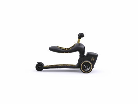 Trotineta copii cu sezut, suport jucarie, transformabila 2in1, HighwayKick 1 Lifestyle Black Gold Limited, 1-5 ani, pana la 50 kg, Scoot & Ride [3]