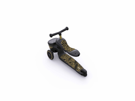 Trotineta copii cu sezut, suport jucarie, transformabila 2in1, HighwayKick 1 Lifestyle Black Gold Limited, 1-5 ani, pana la 50 kg, Scoot & Ride [4]