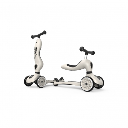 Trotineta copii cu sezut, transformabila 2in1, HighwayKick 1 Ash, 1-5 ani, pana la 50 kg, Scoot & Ride [0]