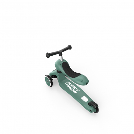 Trotineta copii cu sezut, transformabila 2in1, HighwayKick 1 Forest, 1-5 ani, pana la 50 kg, Scoot & Ride [2]