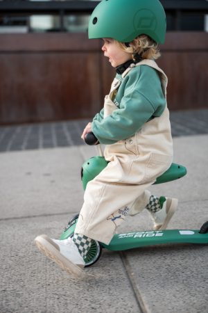 Trotinetă copii 2in1 premium Scoot & Ride HighwayKick 1 Forest, cu șezut, sistem anti-răsturnare, reglabilă 1–5 ani (max. 50 kg) [10]