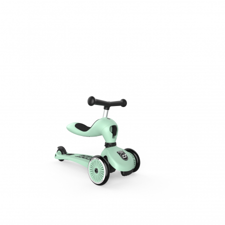 Trotineta copii cu sezut, transformabila 2in1, HighwayKick 1 Kiwi, 1-5 ani, pana la 50 kg, Scoot & Ride [3]