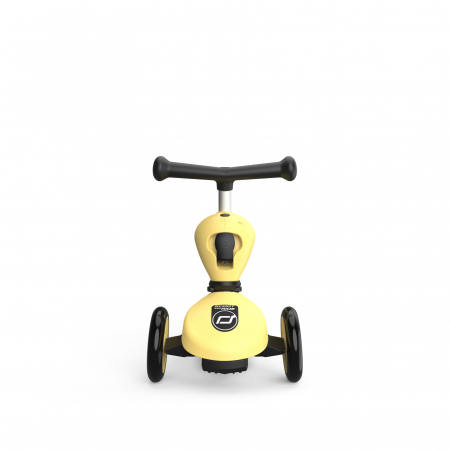 Trotineta copii cu sezut, transformabila 2in1, HighwayKick 1 Lemon, 1-5 ani, pana la 50 kg, Scoot & Ride [2]