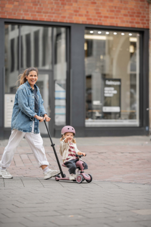 Trotineta copii cu sezut si maner, transformabila 3in1, Highwaykick 1 Push and Go Wildberry, 1-5 ani, pana la 50 kg, Scoot & Ride [17]