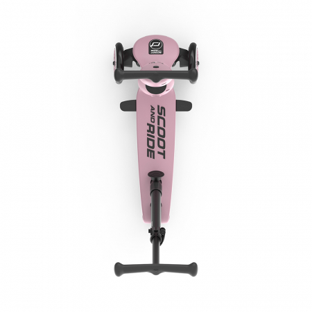 Trotineta copii cu sezut si maner, transformabila 3in1, Highwaykick 1 Push and Go Wildberry, 1-5 ani, pana la 50 kg, Scoot & Ride [11]