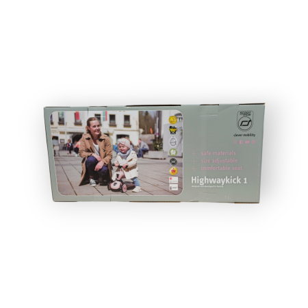 Trotinetă copii 2in1 premium Scoot & Ride HighwayKick 1 Rose, cu șezut, sistem anti-răsturnare, reglabilă 1–5 ani (max. 50 kg) [31]