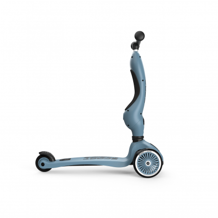 Trotineta copii cu sezut, transformabila 2in1, HighwayKick 1 Steel, 1-5 ani, pana la 50 kg, Scoot & Ride [7]
