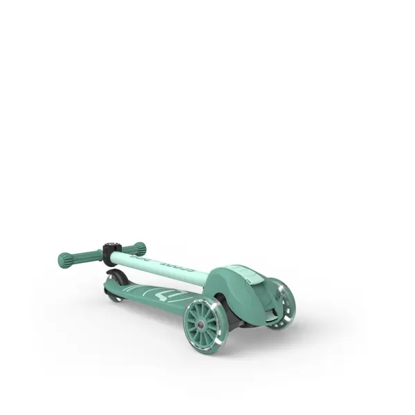 Trotineta copii pliabila, reglabila, roti luminoase, Highwaykick 3S Led Forest, 3+ ani, pana la 50 kg, Scoot & Ride [3]