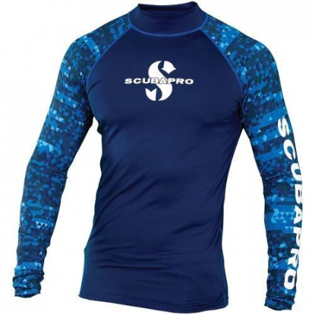 Protectie UV - UPF 50 Long Sleeve Rash Guard, Men, Aegean