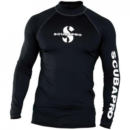 Protectie UV - UPF 50 Long Sleeve Rash Guard, Men, Black