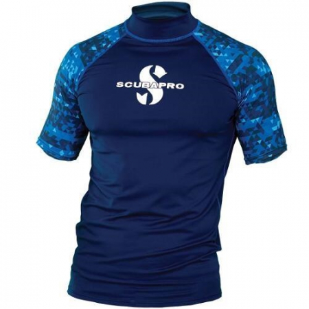 Protectie UV - UPF 50 Short Sleeve Rash Guard, Men, Aegean