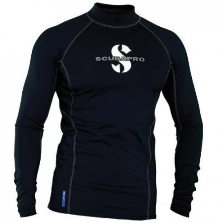 Protectie UV - UPF 80 T-Flex Long Sleeve Rash Guard, Men, Black
