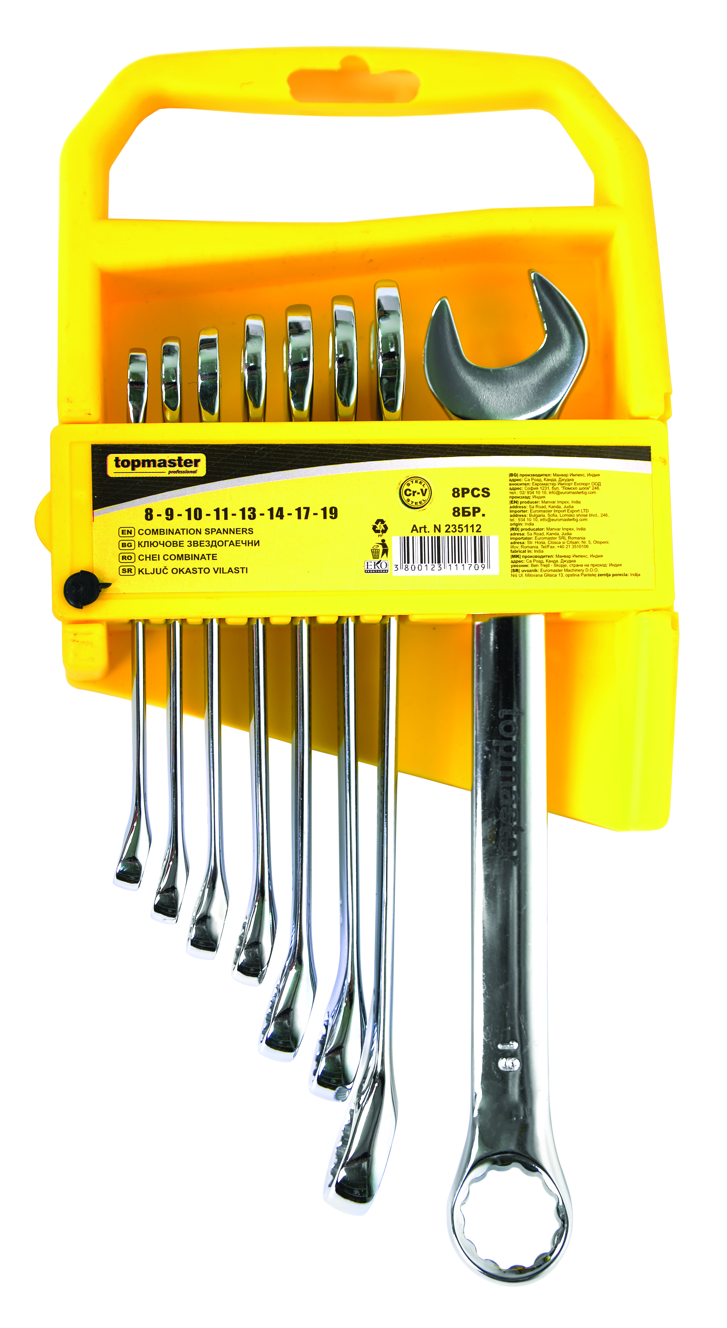 Chei combinate set 8pcs 8-19mm CR-V TMP Top Master Pro [1]