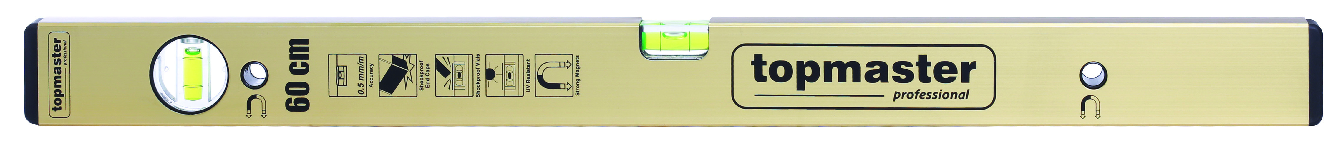 Nivela aluminiu magnetica 2 bule 1200mm TMP STARK Top Master Pro [1]