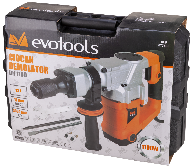 Ciocan Demolator DH 1100 EPTO 1100W 3900rpm 15J EVOTOOLS [6]