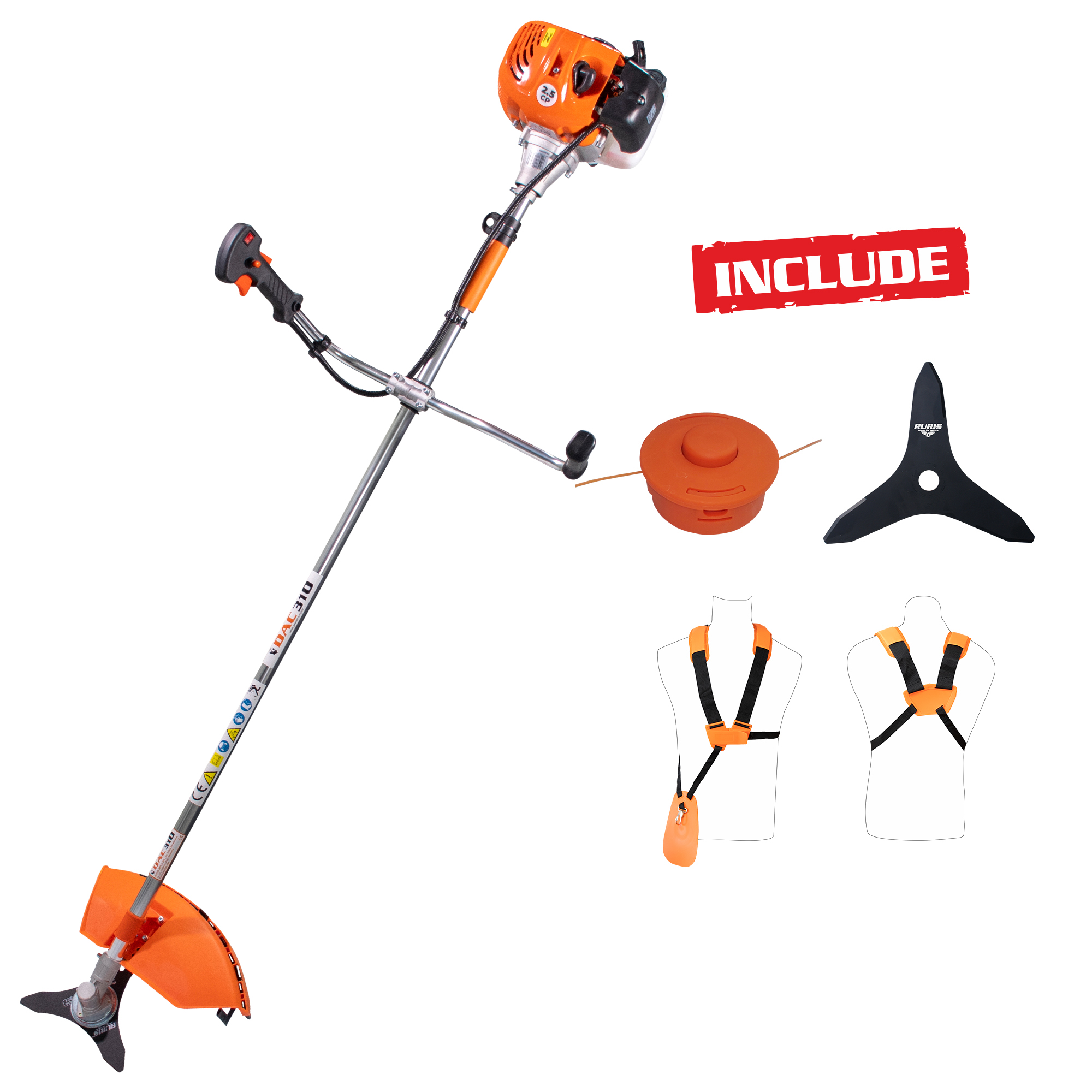 Motocoasa de umar RURIS, DAC 310, 2.5CP [44]