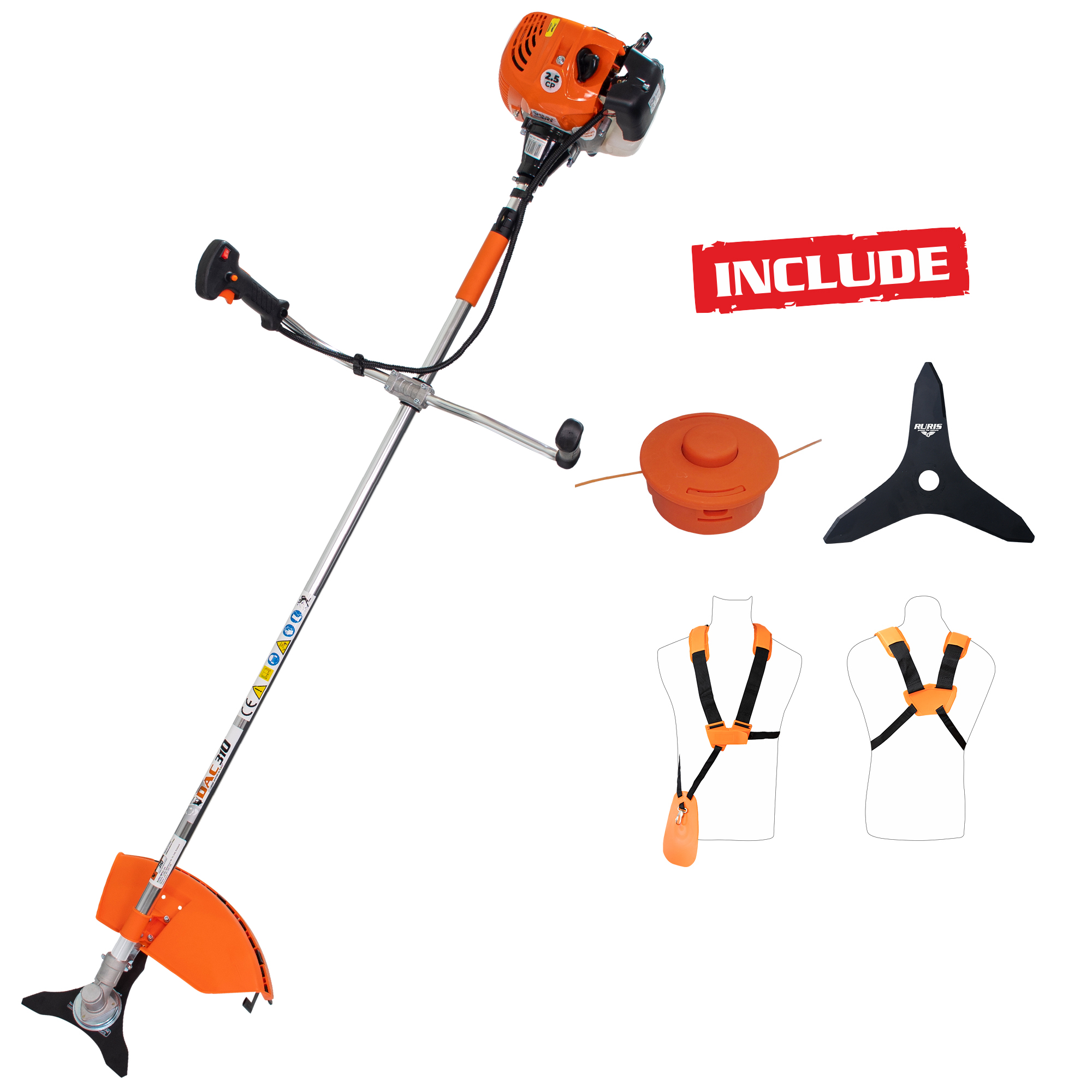 Motocoasa de umar RURIS, DAC 310, 2.5CP [40]