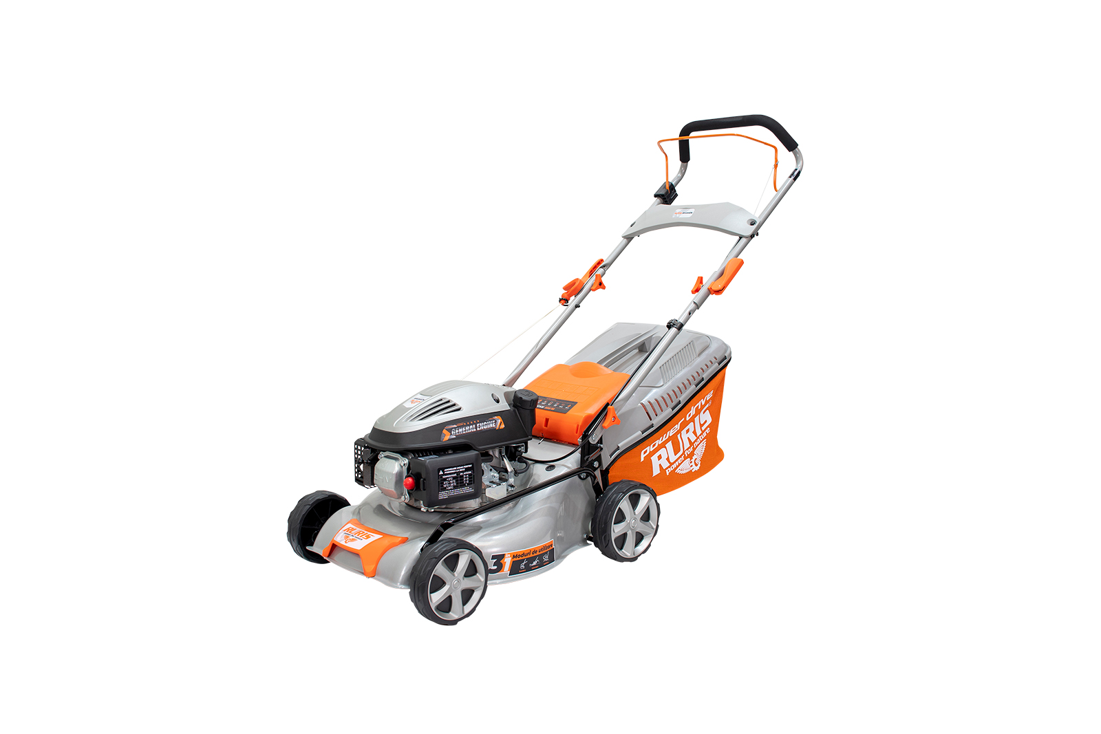 Masina de tuns gazon RURIS RX200S, 4 timpi, 2.7 CP, latime lucru 420 mm [73]