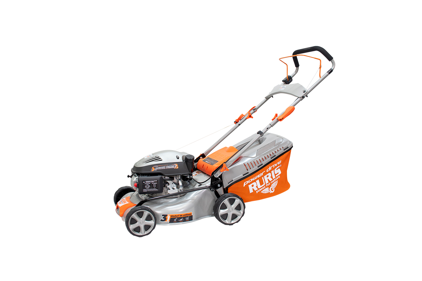 Masina de tuns gazon RURIS RX200S, 4 timpi, 2.7 CP, latime lucru 420 mm [72]