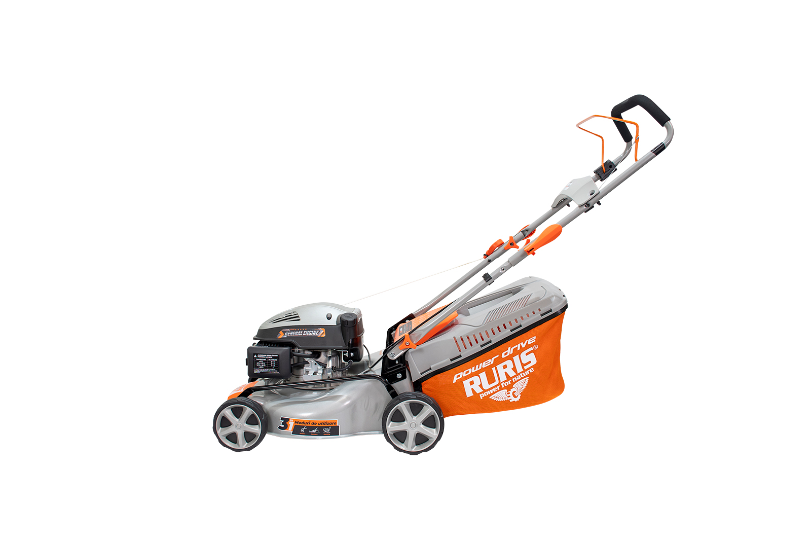 Masina de tuns gazon RURIS RX200S, 4 timpi, 2.7 CP, latime lucru 420 mm [71]