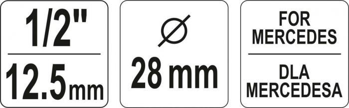 Tubulara anticamera pompa injectie YATO motoare MERCEDES 1/2 28mm CrV [3]