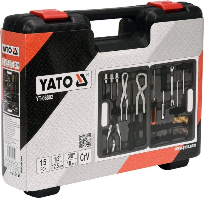 Set universal pentru frana YATO 1/2-3/8 15buc CrV [4]