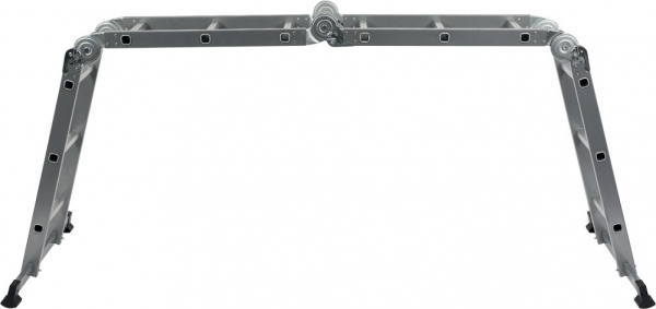 Scara multifunctionala VOREL, otel/aluminiu, 3.4m, 4X3 trepte [3]