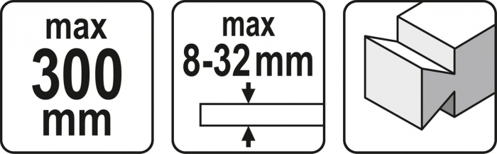 Sablon de frezat coada de randunica YATO 300mm 8-32mm [3]