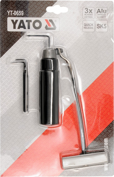 Cutit taietor pentru sticla YATO 3pcs [2]