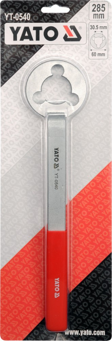 Cheie curbata pentru fulie pompa de apa VW / AUDI cu aer conditionat YATO 285mmX30.5mm [2]