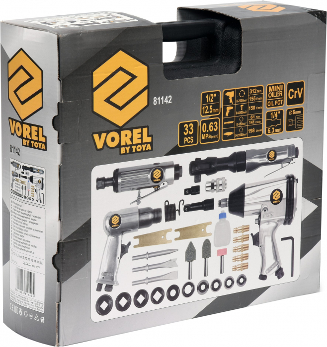 Set unelte pneumatice si accesorii VOREL 33buc [2]