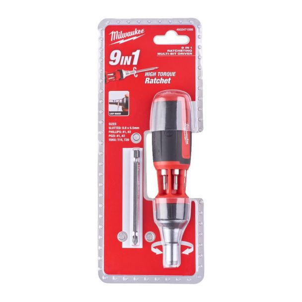 Surubelnita cu clichet MILWAUKEE Multi-BIT 9in1 152mm 1/4 [3]
