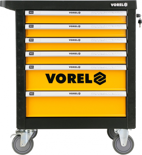 Pachet VOREL, Dulap scule profesional, 6 sertare, Echipat 177 piese + Telescop magnetic, cu led, 17-56.5cm, 3led [4]