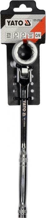 Cheie pentru sonda lambda 2 fete YATO 22mm 270mm CrV [5]