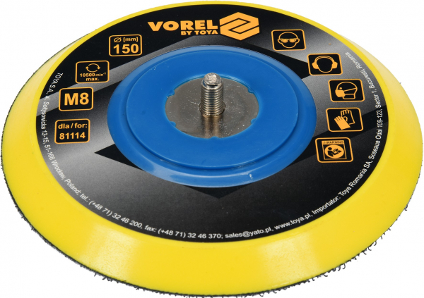 Disc pentru slefuitor VOREL, M8, 150 mm [2]