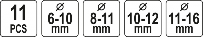Dispozitiv intindere curea alternator YATO 11buc [6]