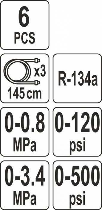Tester aer conditionat YATO 6 piese [5]