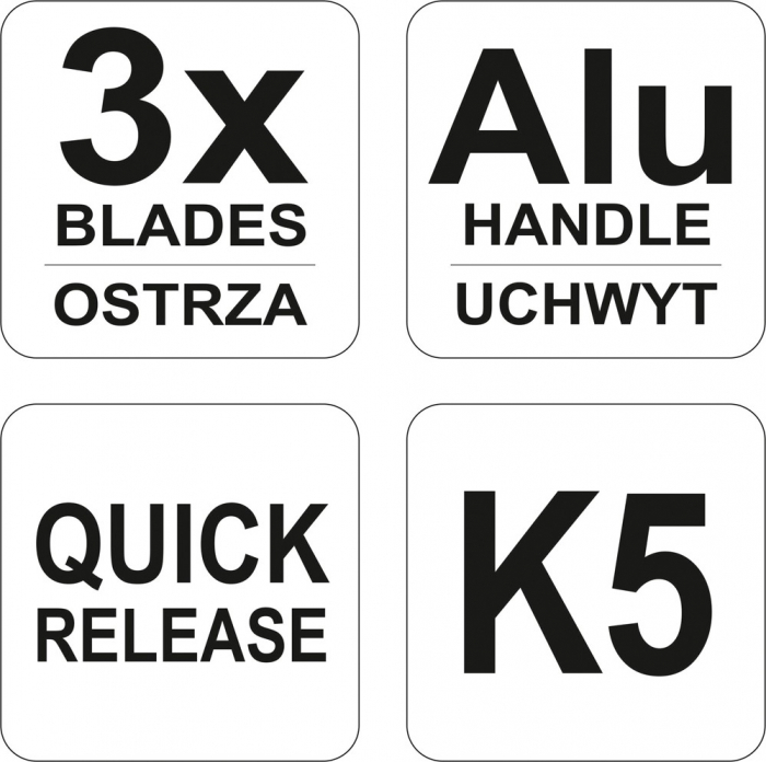 Cutit taietor pentru sticla YATO 3pcs [3]