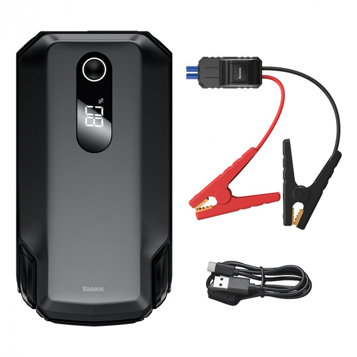 Acumulator extern pentru pornire/incarcare auto BASEUS Energy Max 20000mAh, 2000A, USB (negru) CGNL020001 [7]