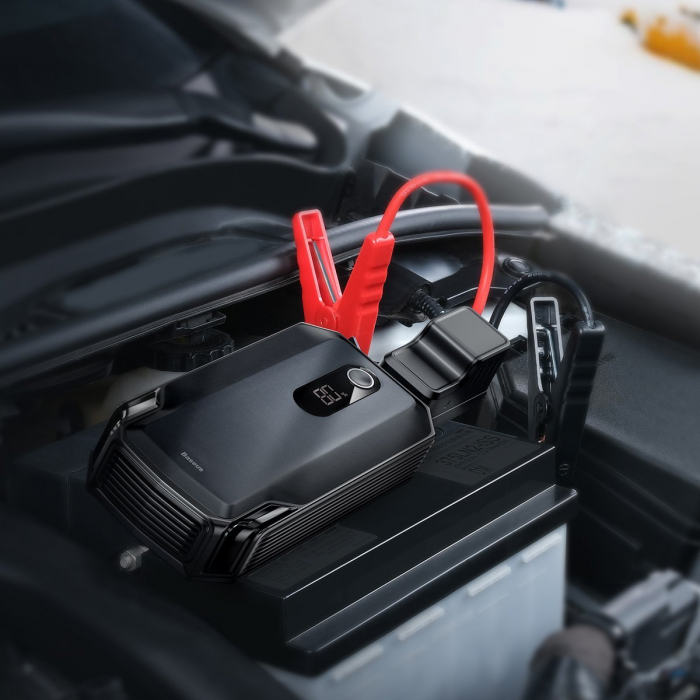 Acumulator extern pentru pornire/incarcare auto BASEUS Energy Max 20000mAh, 2000A, USB (negru) CGNL020001 [11]