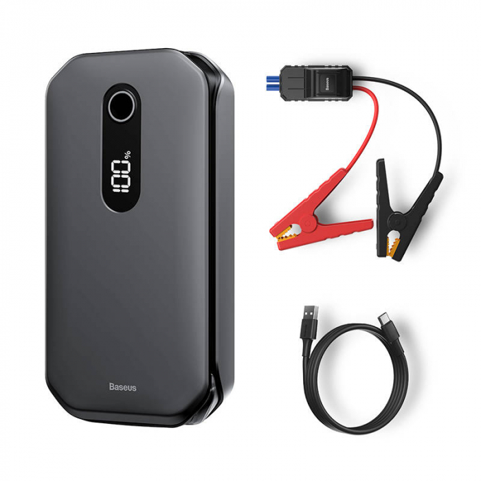 Acumulator extern pentru pornire/incarcare auto BASEUS Super Energy 12000mAh, 1000A, USB (negru) CRJS03-01 [5]