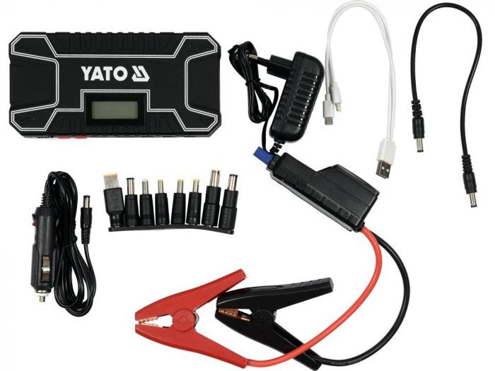 Acumulator extern cu display LCD YATO, pentru pornire/incarcare auto, Li-Po, 12000mAh, cu functie boost [7]