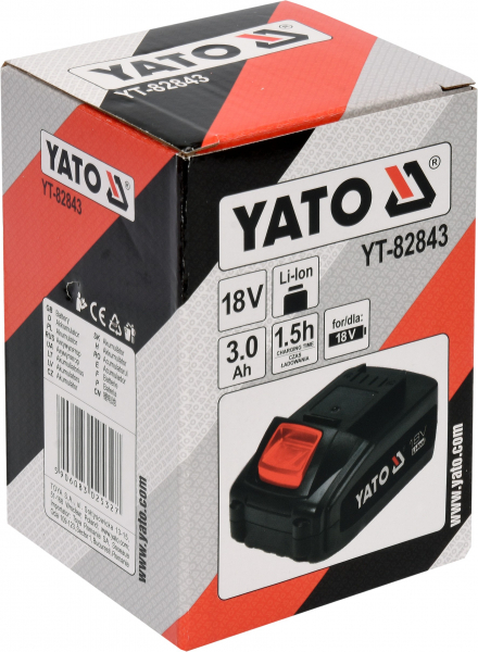 Acumulator YATO, Li-Ion, 18V, 3Ah [3]