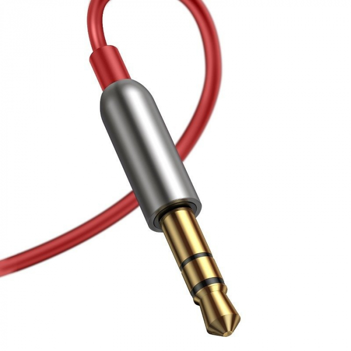 Adaptor audio BASEUS Bluetooth 5.0, AUX (rosu) CABA01-09 [5]